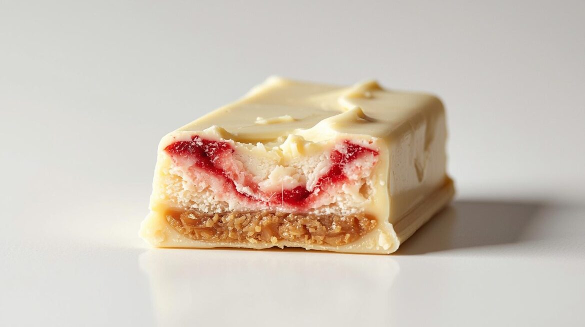 Snickers White Chocolate Strawberry Cheesecake