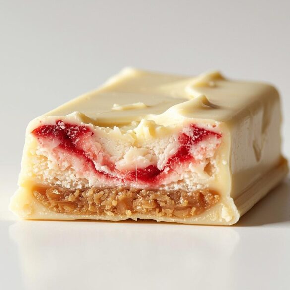 Snickers White Chocolate Strawberry Cheesecake